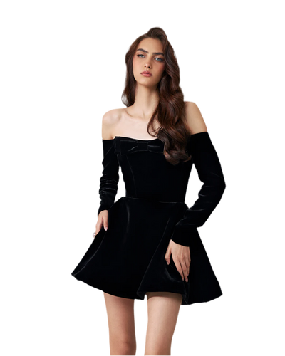 Yvon Silene Black Mini Dress