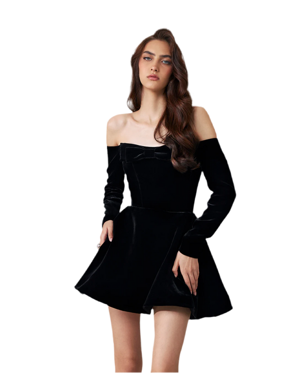 Robe courte noire Silène Yvon