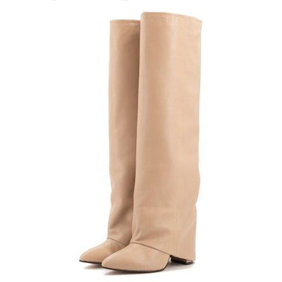Berta Leather Knee-High Boots
