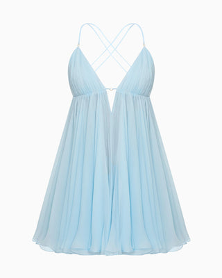 Yvon L'Étoile du Sud New Silk Dress, Powder Blue