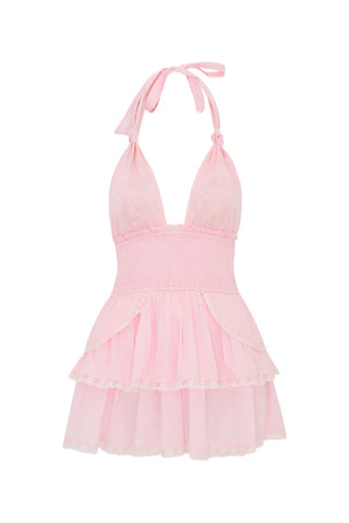 LoveShackFancy Deanna Halter Dress