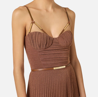Lamé Jersey Dress