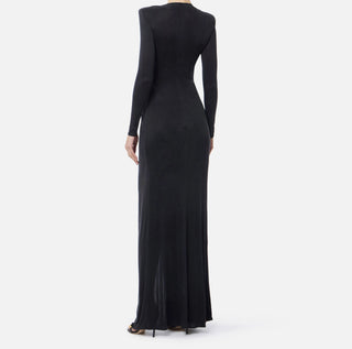 Red Carpet Dress en jersey cupro avec logo bijou