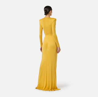 Red Carpet Dress en jersey cupro avec logo bijou