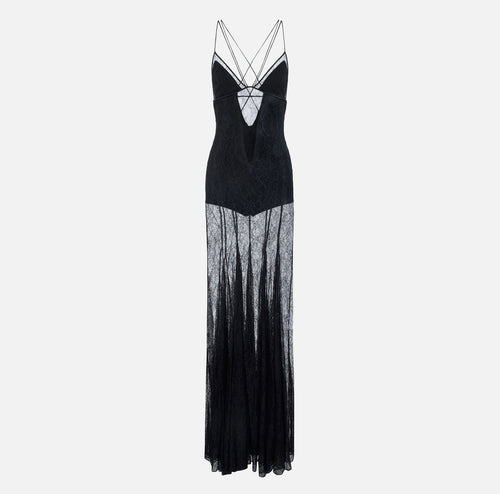 Elisabetta Franchi Floral Lace Red Carpet Gown – Laly Saint-Tropez