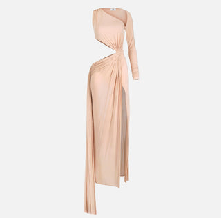 open lace back dress Cut-out Red Carpet dress – Laly Saint-Tropez