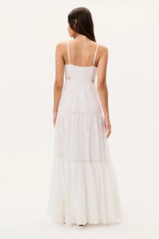 LoveShackFancy Espa Lace-Trimmed Maxi Dress