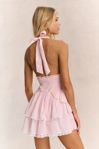 LoveShackFancy Deanna Halter Dress