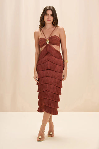 Midi Fringe Dress