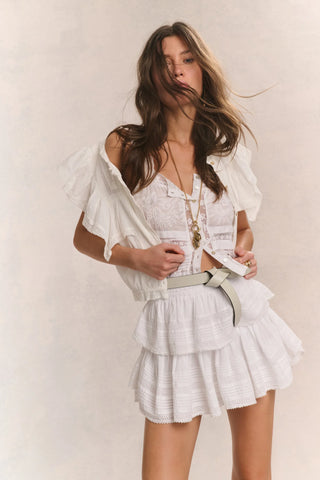 LoveShackFancy Ruffle Mini Heritage Skirt