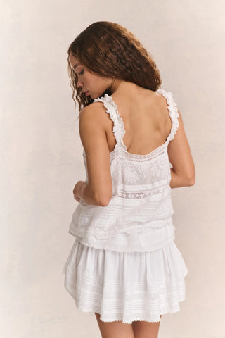 LoveShackFancy Ruffle Mini Heritage Skirt