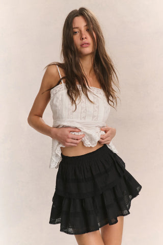 LoveShackFancy Ruffle Mini Heritage Skirt