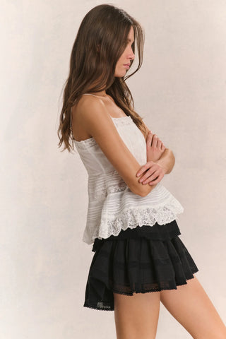 LoveShackFancy Ruffle Mini Heritage Skirt