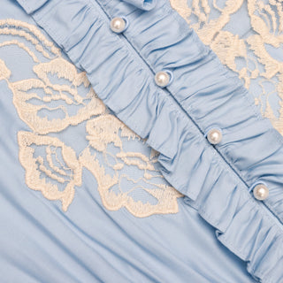 Self-Portrait Blue Lace Midi Dress
