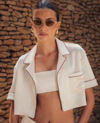 Cropped Cuban Shirt