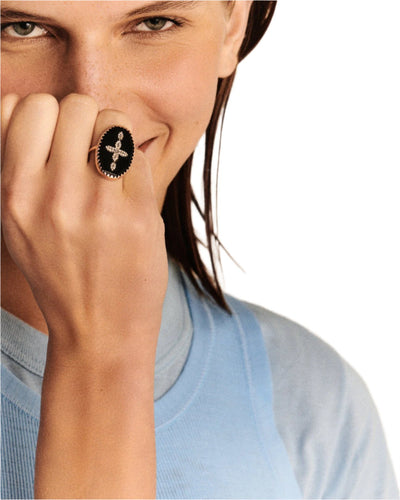 Pascale Monvoisin Bowie N°3 Black Diamond Ring