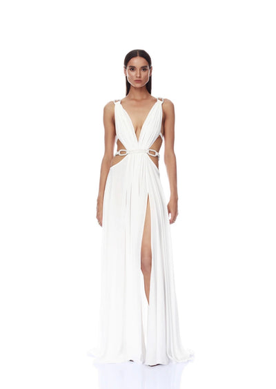 Bronx and Banco Brielle White Diamond Gown