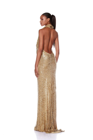 Iris Gold Gown