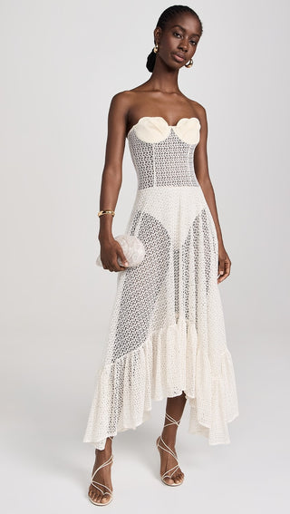 Bahía María Crochet Dress, Ivory