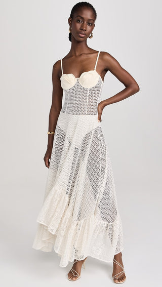 Bahía María Crochet Dress, Ivory