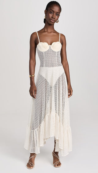 Bahía María Crochet Dress, Ivory