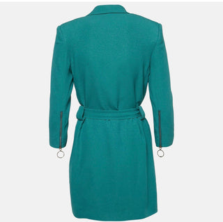 Elisabetta Franchi Double-Breasted Jacket, Iguana Green
