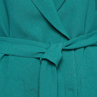 Elisabetta Franchi Double-Breasted Jacket, Iguana Green