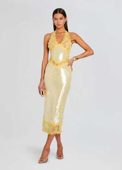 Robe longue en dentelle Vicky Retrofête